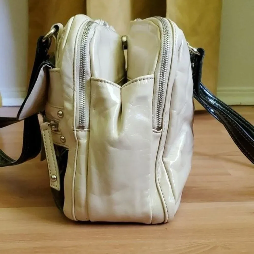 VINTAGE Bag Nine West Vegan Leather Tote Shoulder Handbag PURSE Women's WOMAN'S